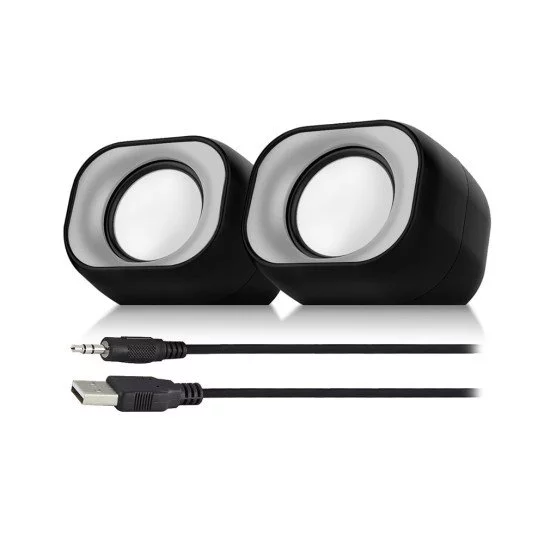 Eminent EM3513 set d'enceintes 6 W Noir 2.0 canaux Eminent EM3513 set d'enceintes 6 W Noir 2.0 canaux