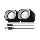 Eminent EM3513 set d'enceintes 6 W Noir 2.0 canaux Eminent EM3513 set d'enceintes 6 W Noir 2.0 canaux