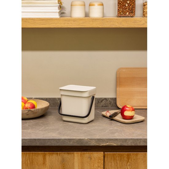 Brabantia Sort & Go 3 L Rectangulaire Plastique recyclé Beige