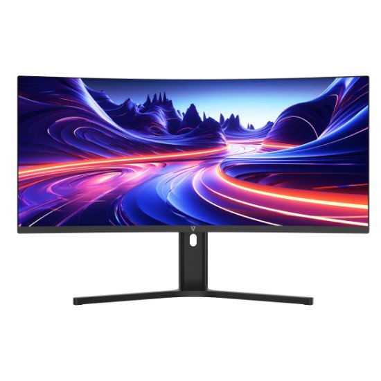 V7 Moniteur incurvé L340WQ-HAS 34 po d'espace de visionnage - WQHD - 3440 x 1440 - Réglable en hauteur