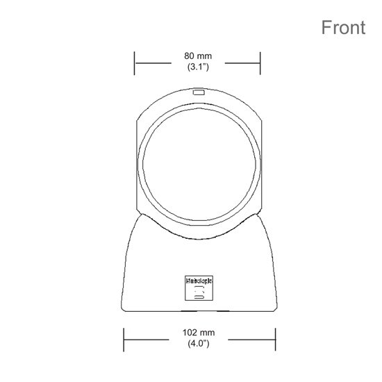 Honeywell Metrologic MS7120 Orbit 1D Gris