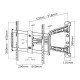 Newstar LED-W700SILVER support mural tv Newstar LED-W700SILVER support mural tv