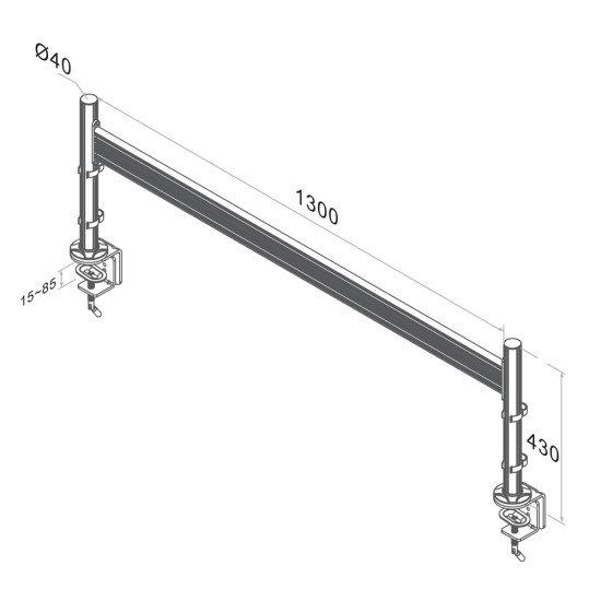 Newstar Barre porte-outils LCD/LED/TFT