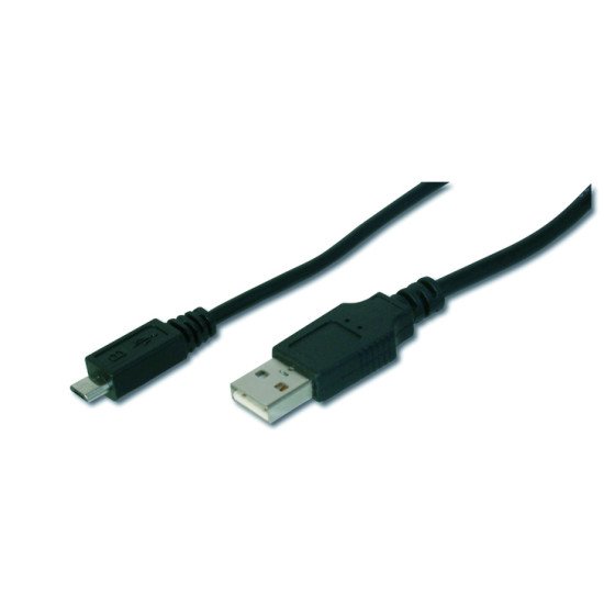 ASSMANN Electronic AK-300127-018-S1 câble USB 1,8 m 2.0 USB A Mini-USB B Noir