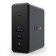 Lenovo G0AE0065EU station d'accueil Avec fil USB 3.2 Gen 1 (3.1 Gen 1) Type-C Noir, Gris