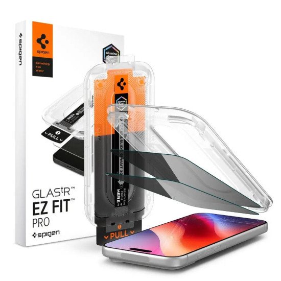 Spigen iPhone 2026 Pro Max Glas.tR EZ Fit Pro HD (Privacy) (2P) Protection d'écran transparent Apple 2 pièce(s)