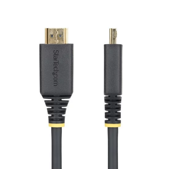 StarTech.com Câble HDMI Haut Débit de 90cm avec Connecteur à Pince, 4K 60Hz/1440p 144Hz, HDR10/HDCP 2.2/ARC, 18Gbps, UHD HDMI 2.0, Cordon pour TV/Moniteur/Écran, Gaine TPE StarTech.com Câble HDMI Haut Débit de 90cm avec Connecteur à Pince, 4K 60Hz/1440p 144Hz, HDR10/HDCP 2.2/ARC, 18Gbps, UHD HDMI 2.0, Cordon pour TV/Moniteur/Écran, Gaine TPE