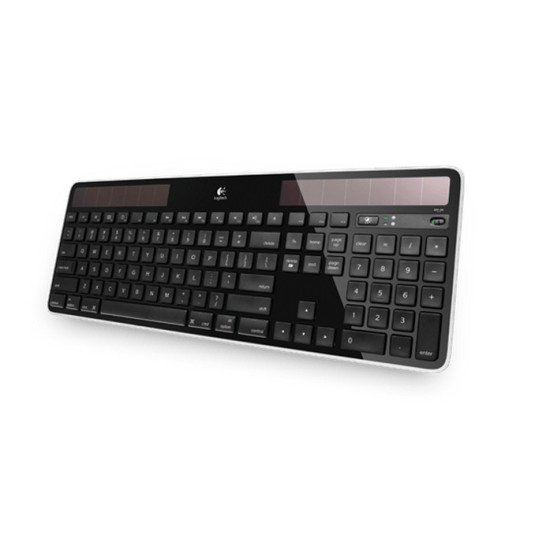 Logitech Wireless Solar Keyboard K750 clavier RF sans fil QWERTY Nordique Noir