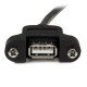 StarTech.com Câble USB Montage sur Panneau A Femelle vers A Mâle - 91 cm