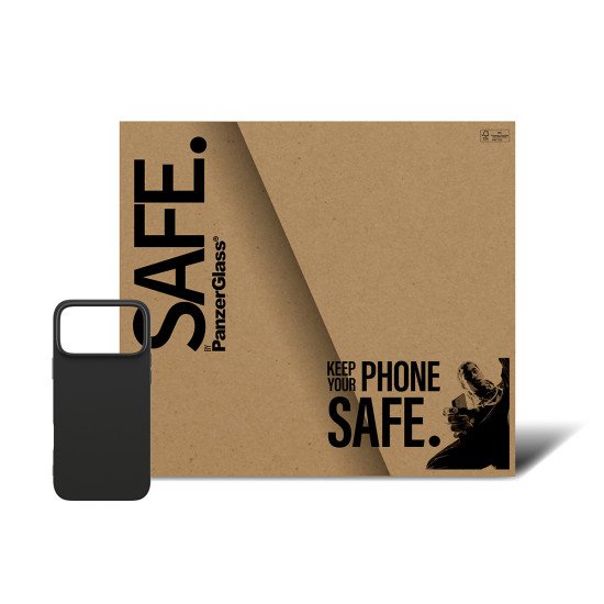 PanzerGlass SAFE. by ® TPU Case Black iPhone 17 Pro Max | Bulk coque de protection pour téléphones portables Housse Noir