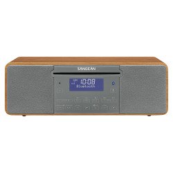 Sangean DDR-47BT Système stéréo portable Numérique 14 W DAB+, FM Gris, Noyer Lecture de MP3