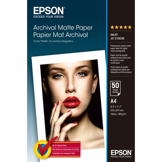 Epson Archival Matte Paper - A4 - 50 Feuilles