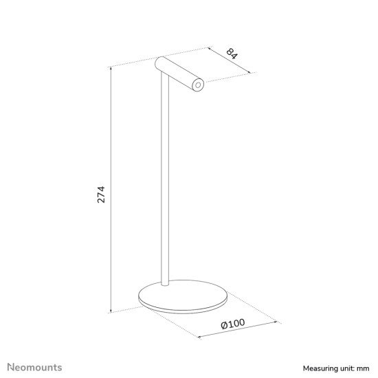 Neomounts ADS11-170SL Support pour casque d'écoute - universel Neomounts ADS11-170SL Support pour casque d'écoute - universel