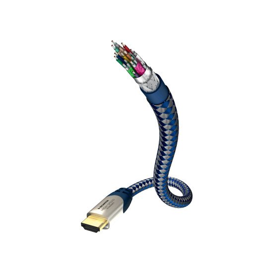 Inakustik 0042310 câble HDMI 10 m HDMI Type A (Standard) Bleu