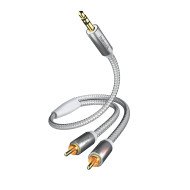 Inakustik 004100015 câble audio 1,5 m 3,5mm 2 x RCA Blanc