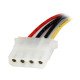 StarTech.com LP4SATAFM12 Câble Adaptateur d'Alimentation Interne SATA vers Molex (4 broches) 30 cm - Femelle vers Mâle