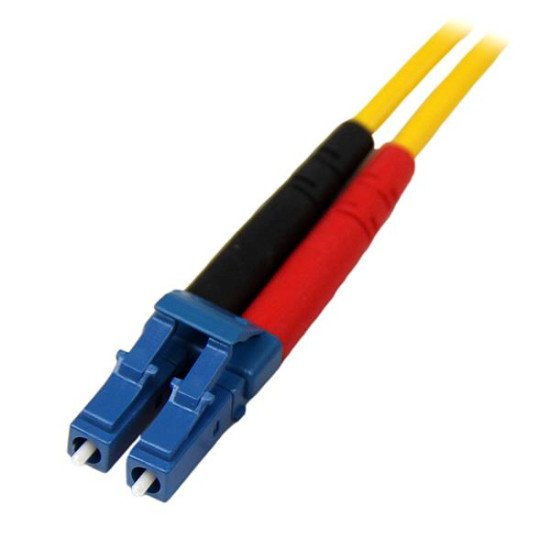 StarTech.com Câble Réseau Fibre Optique LC vers LC Mâle / Mâle - Duplex Monomode 9/125 LSZH - Jaune 1 m