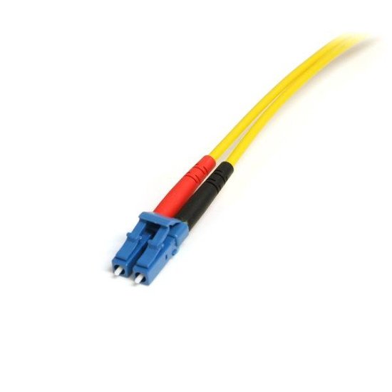 StarTech.com Câble Réseau Fibre Optique LC vers SC Mâle / Mâle - Duplex Monomode 9/125 LSZH - Jaune 4 m