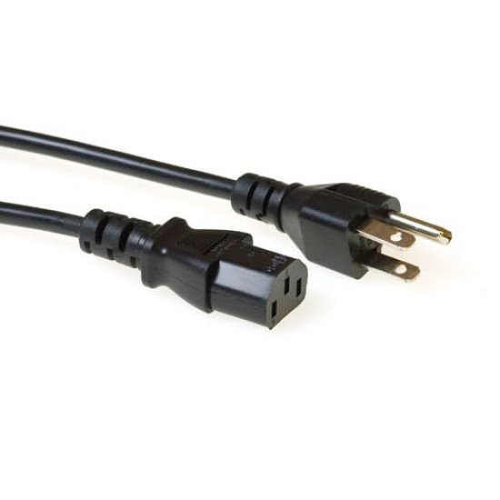 ACT AK5062 câble électrique Noir 2,5 m Prise d'alimentation type B Coupleur C13