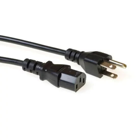 Câble D'alimentation Suisse 1 Mètre - Prise Type J (mâle) Vers Connecteur C13 (femelle) - Noir, 3x0.75mm² - Pour Ordinateurs, Appareils électriques - 4