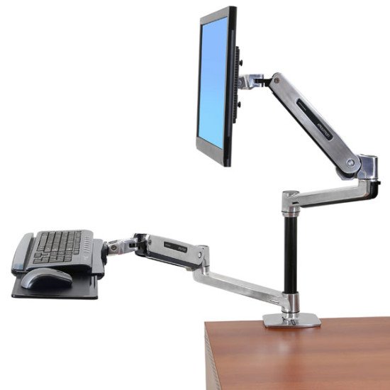 Ergotron LX Sit-Stand Desk Mount LCD Arm Support écran PC