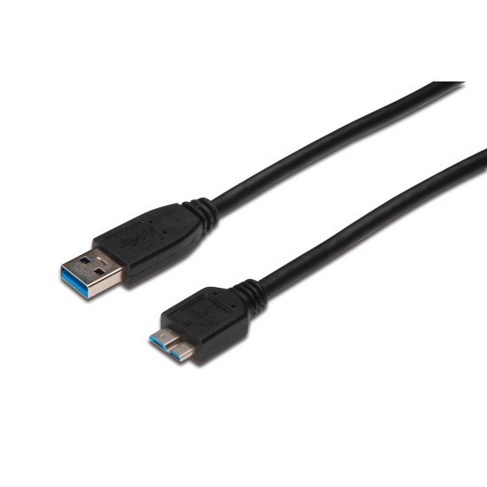 ASSMANN Electronic AK-300117-003-S câble USB 0,25 m 3.2 Gen 1 (3.1 Gen 1) USB A Micro-USB B Noir