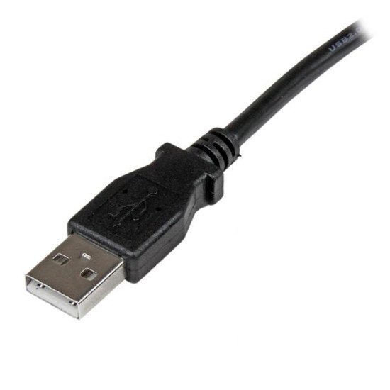 StarTech.com Câble USB 2.0 A vers USB B Coudé à Gauche Mâle / Mâle pour imprimante - 2 m - Noir