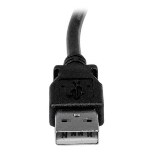 StarTech.com Câble USB 2.0 A vers USB B Coudé à Gauche Mâle / Mâle pour imprimante - 1 m - Noir