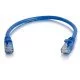 C2G Câble de raccordement réseau Cat6 avec gaine non blindé (UTP) de 0,3 M - Bleu C2G Câble de raccordement réseau Cat6 avec gaine non blindé (UTP) de 0,3 M - Bleu
