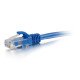 C2G Câble de raccordement réseau Cat6 avec gaine non blindé (UTP) de 0,3 M - Bleu