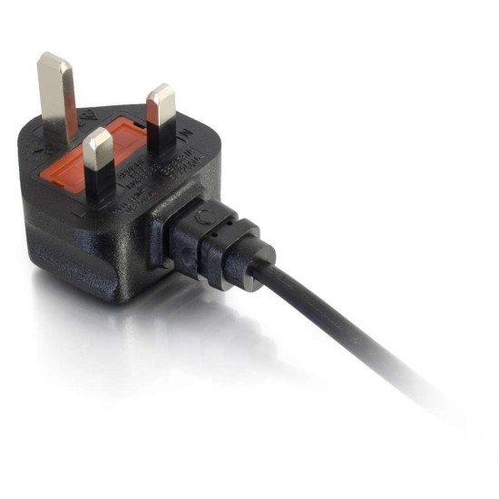 C2G Cbl/3m BS1363 to IEC 60320 C7 Pwr Cord Noir Coupleur C7