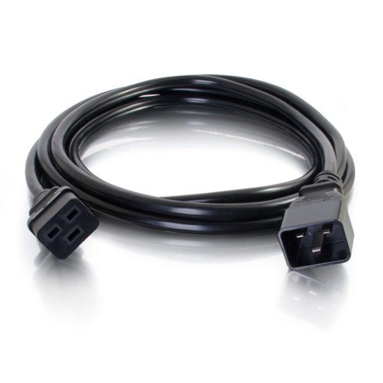 C2G 80621 câble électrique Noir 0,5 m Coupleur C20 Coupleur C19