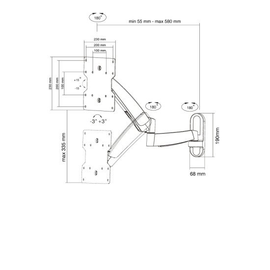 Newstar FPMA-W950 support mural tv Newstar FPMA-W950 support mural tv