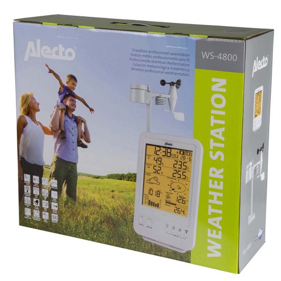 Alecto WS-4800 station météo numérique Blanc LCD Batterie