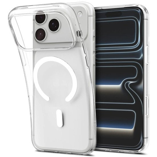 Spigen Liquid Crystal (MagFit) coque de protection pour téléphones portables 16 cm (6.3") Housse Transparent, Blanc