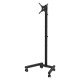 Manhattan Chariot pour TV/moniteurs, écrans 13"–42", Compatibilité VESA : de 75x75 à 200x200 mm (vérifiez les dimensions des quatre trous de fixation à l'arrière), charge max. 20 kg, 6 hauteurs, support