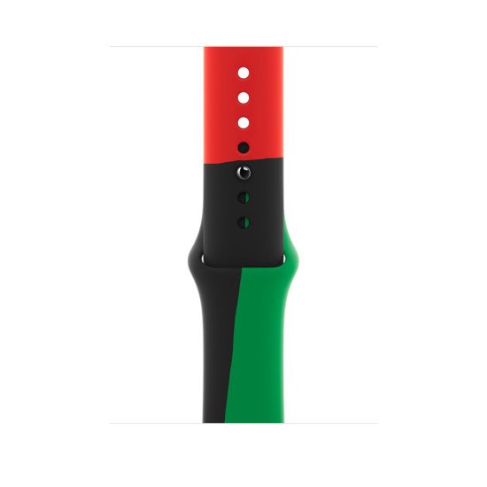 Apple MUQ83ZM/A accessoire intelligent à porter sur soi Bande Noir, Vert, Rouge Fluoroélastomère