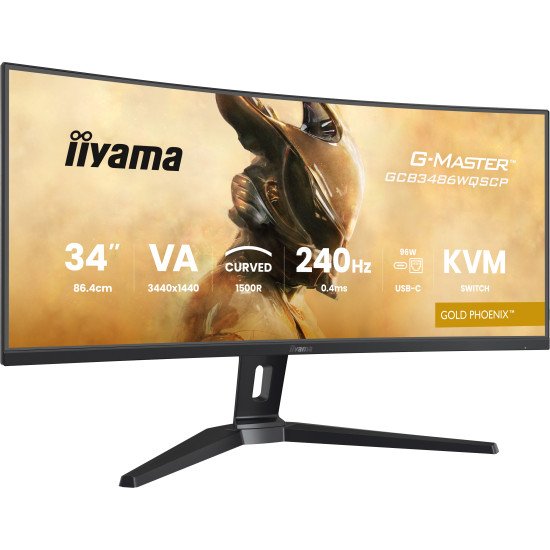 iiyama G-MASTER GCB3486WQSCP-B1 écran PC 86,4 cm (34") 1440 x 3440 pixels 4K Ultra HD Noir iiyama G-MASTER GCB3486WQSCP-B1 écran PC 86,4 cm (34") 1440 x 3440 pixels 4K Ultra HD Noir
