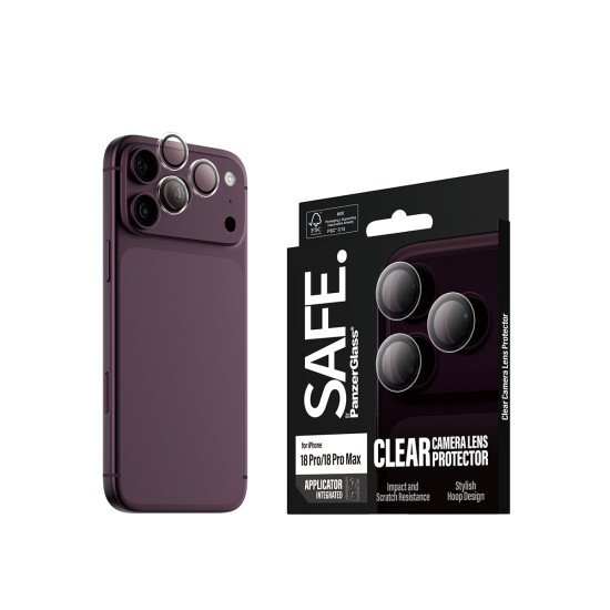 PanzerGlass SAFE. by ® Camera Lens Protector Transparent iPhone 2026 Pro | 2026 Pro Max Protection d'écran transparent 1 pièce(s)