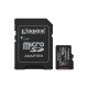 Kingston Technology 512GB microSDXC Canvas Select Plus Gen3 150MB/s A1 (Adaptateur SD inclus)