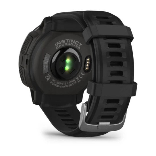 Garmin Instinct Crossover - Standard Edition MIP 45 mm Hybride 176 x 176 pixels Noir GPS (satellite)
