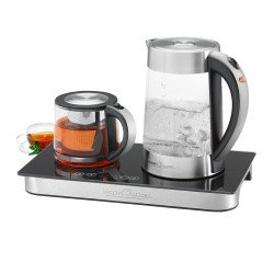 ProfiCook PC-TKS 1056 bouilloire 1,7 L Noir, Acier inoxydable, Transparent ProfiCook PC-TKS 1056 bouilloire 1,7 L Noir, Acier inoxydable, Transparent