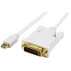 StarTech.com Câble Adaptateur Mini DisplayPort vers DVI-D Actif 1,8 m - 1920 x 1200 - Blanc