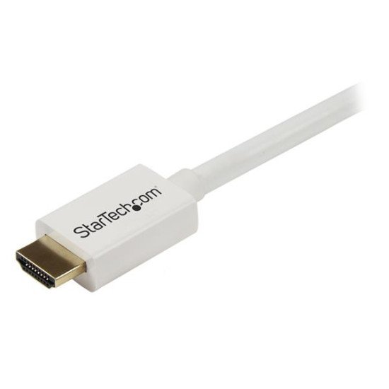 StarTech.com Câble HDMI haute vitesse CL3 Mâle vers Mâle pour Installation Murale - Blanc 7 m