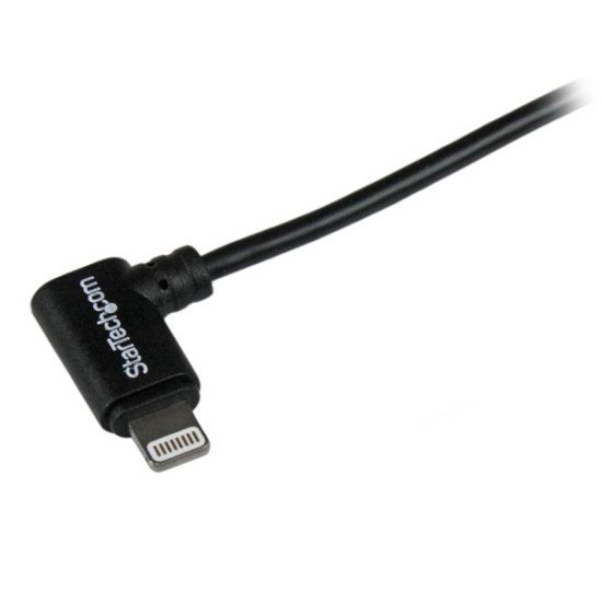 StarTech.com Câble Apple Lightning coudé vers USB de 2 m pour iPhone / iPod / iPad - Noir