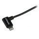 StarTech.com Câble Apple Lightning coudé vers USB de 2 m pour iPhone / iPod / iPad - Noir