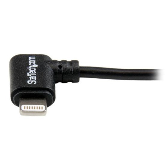 StarTech.com Câble Apple Lightning coudé vers USB de 2 m pour iPhone / iPod / iPad - Noir