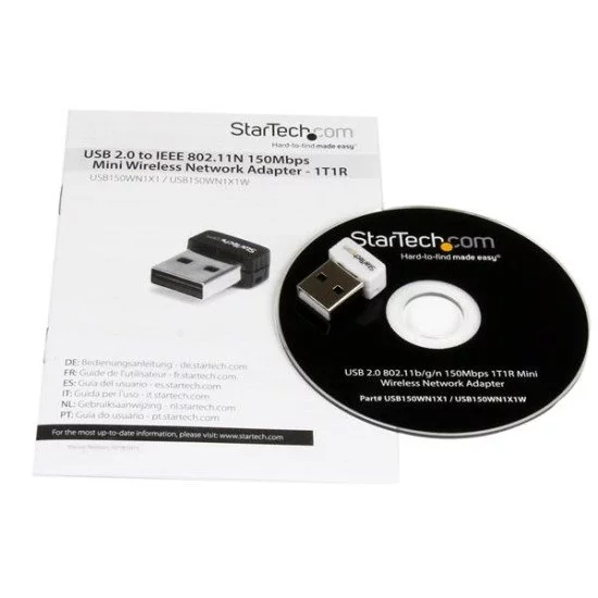 StarTech.com Mini Clé USB Sans Fil N 150 Mbps - Adaptateur USB WiFi 802.11n/g 1T1R StarTech.com Mini Clé USB Sans Fil N 150 Mbps - Adaptateur USB WiFi 802.11n/g 1T1R