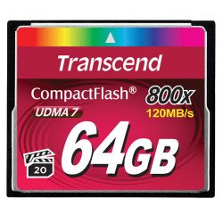Transcend 64GB 800x CF 64 Go CompactFlash MLC