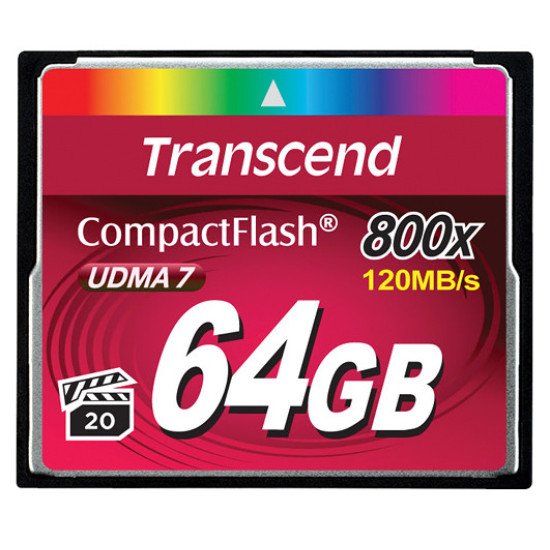 Transcend 64GB 800x CF 64 Go CompactFlash MLC